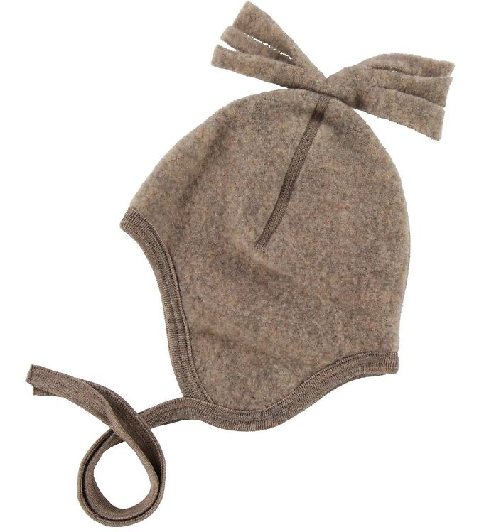 Image of Engel Babyhjelm - Uld - Meleret Valnød - 74/80 - Engel Babyhjelm (147650-796647)
