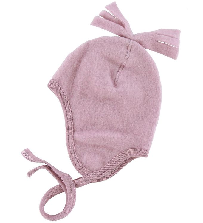 Image of Engel Babyhjelm - Uld - Meleret Rosa - 74/80 - Engel Babyhjelm (147667-796711)