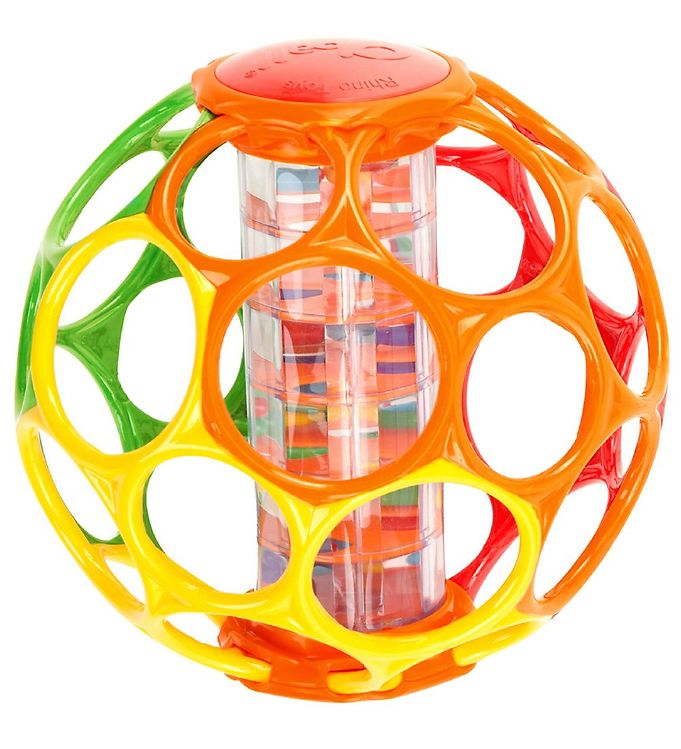 Oball Rangle - Rollin Rainstick fra Oball er en unik og sjov legetøjsoplevelse for dit barn. Med sit fascinerende geometriske design og dynamiske dimensioner skaber den en spændende legetime. Den lette konstruktion og fingerhuller gør det nemt for dit barn at gribe bolden og udforske dens lydeffekter og rullende bevægelser. Oball Rangle understøtter barnets motoriske færdigheder og sensoriske udvikling med sit stimulerende design.

- Fascinerende geometrisk design
- Dynamiske dimensioner for sjov leg
- Let og behagelig at gribe for barnet
- Fingerhuller for bedre greb
- Lydeffekter og rullende bevægelser for underholdning
- Fremmer motoriske færdigheder og sensorisk udvikling