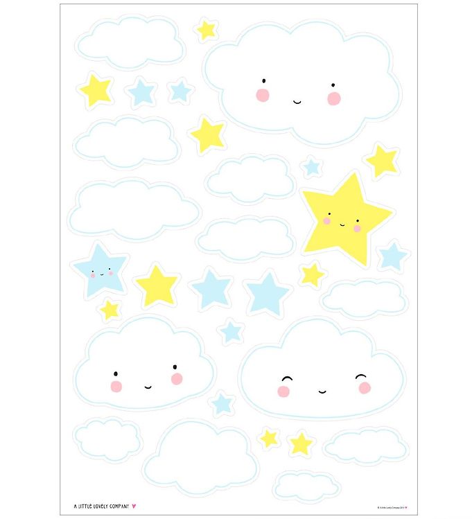 Little Lovely Company Wallstickers 35x50 Cloud