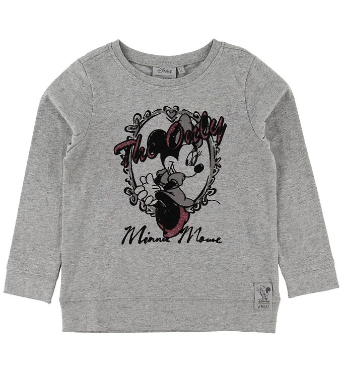 Wheat Disney Bluse - The Only - Meleret Grå Billede af Wheat Disney Bluse - The Only - Meleret Grå