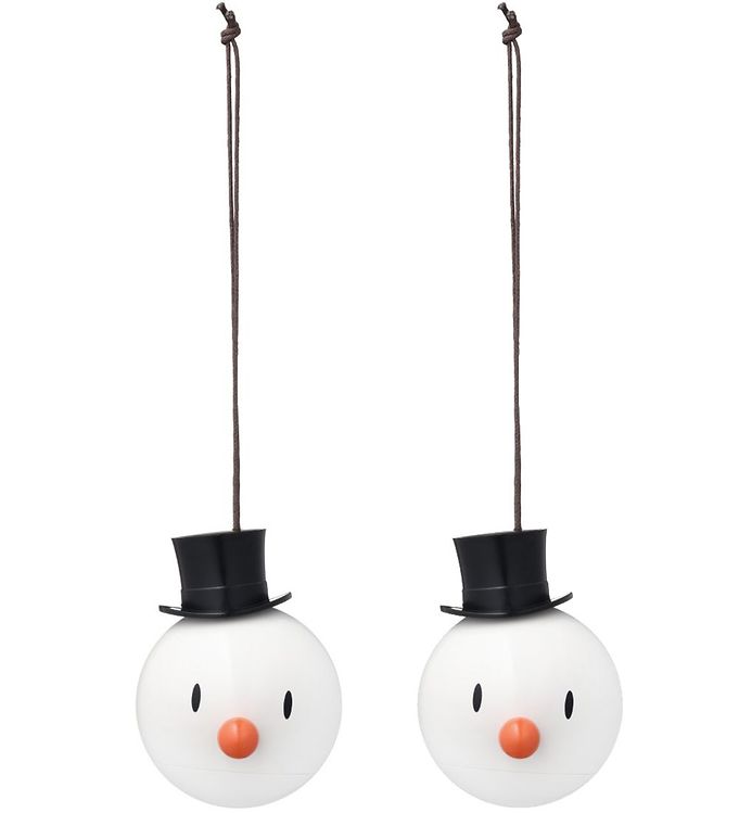Snowman Ornament - White