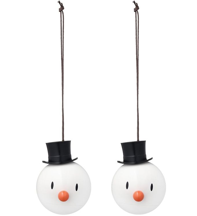 #2 - Hoptimist - Snowman Ornament - White