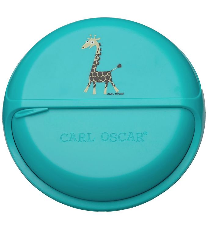 Image of Carl Oscar Snackbox - 15 cm - Turquoise Giraffe (149486-804411)