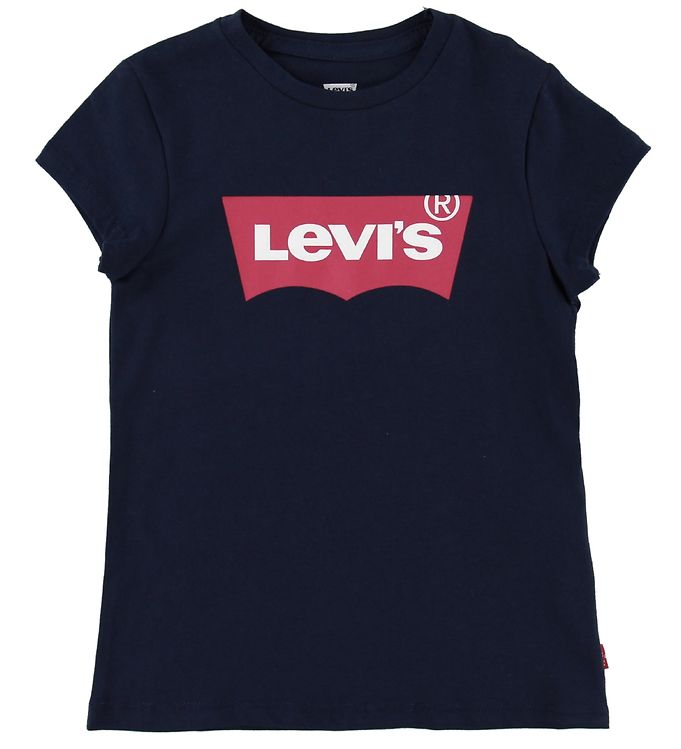 Image of Levis T-shirt - Batwing - Navy m. Logo - 16 år (176) - Levis T-Shirt (149734-805315)