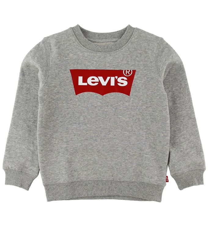 Levis Sweatshirt - Batwing Crew Neck - Gråmeleret