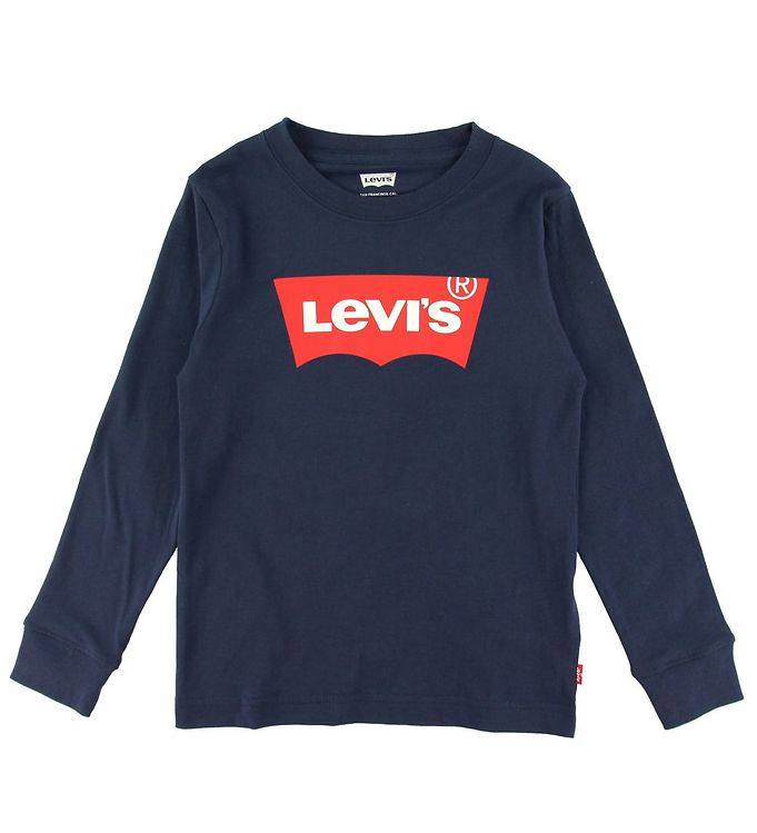 Image of Levis Bluse - Batwing - Dress Blues m. Logo - 10 år (140) - Levis Bluse (196935-984117)