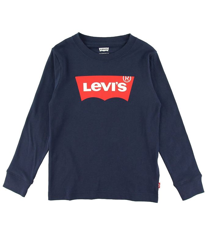 12: Levis Bluse - Batwing - Dress Blues m. Logo