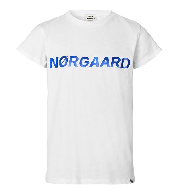 Mads Nørgaard T-shirt - Tuvina - Hvid m. Blå