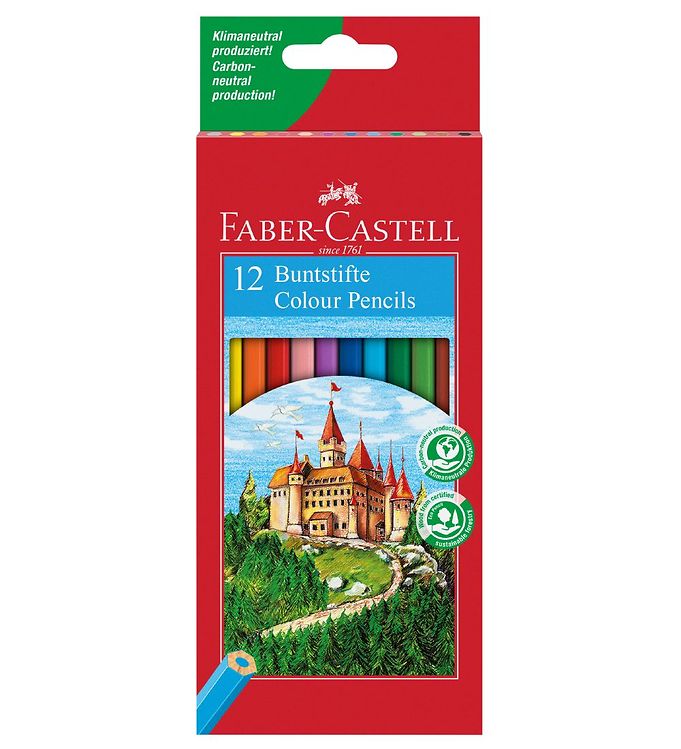 Image of Faber-Castell Farveblyanter - Slot - 12 stk - Multifarvet (214110-1062443)