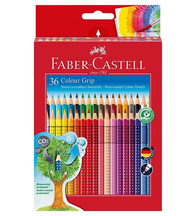 Image of Faber-Castell Farveblyanter - Grip - Akvarel - 36 stk - Multifar (214118-1062452)