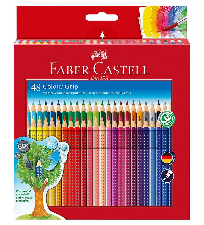 Image of Faber-Castell Farveblyanter - Grip - Akvarel - 48 stk - Multi (214117-1062451)