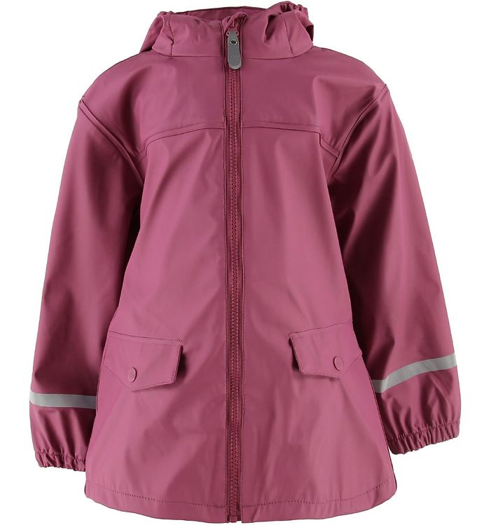 #2 - Color Kids Regnjakke - Eldon - PU - Mørk Rosa