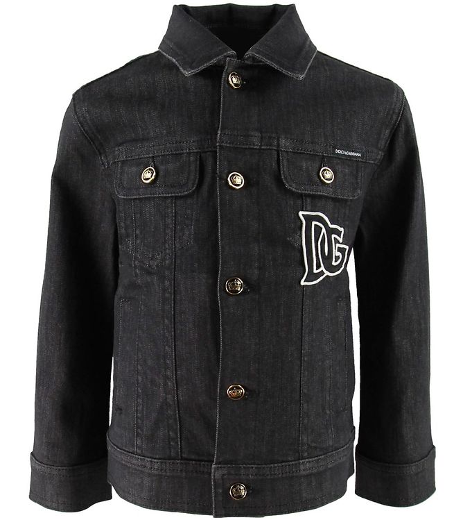 Dolce & Gabbana Denimjakke Sort M. Patch