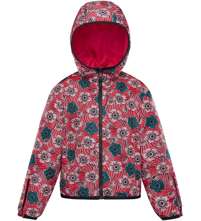 5: Moncler Jakke - Breanna - Rød m. Blomster