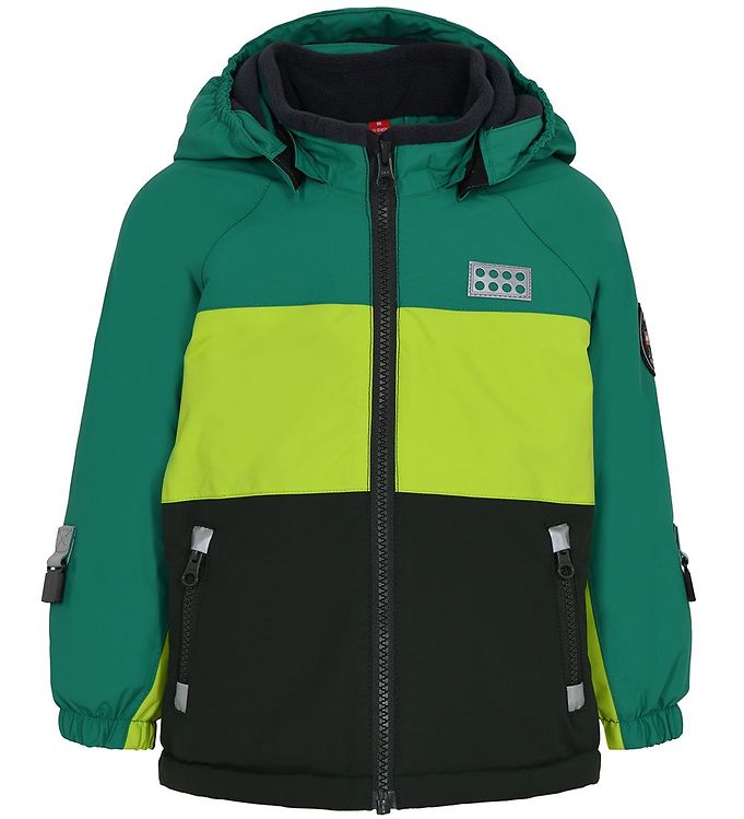 Lego Wear Vinterjakke - LWJulio - Grøn/Lime/Mørk Armygrøn
