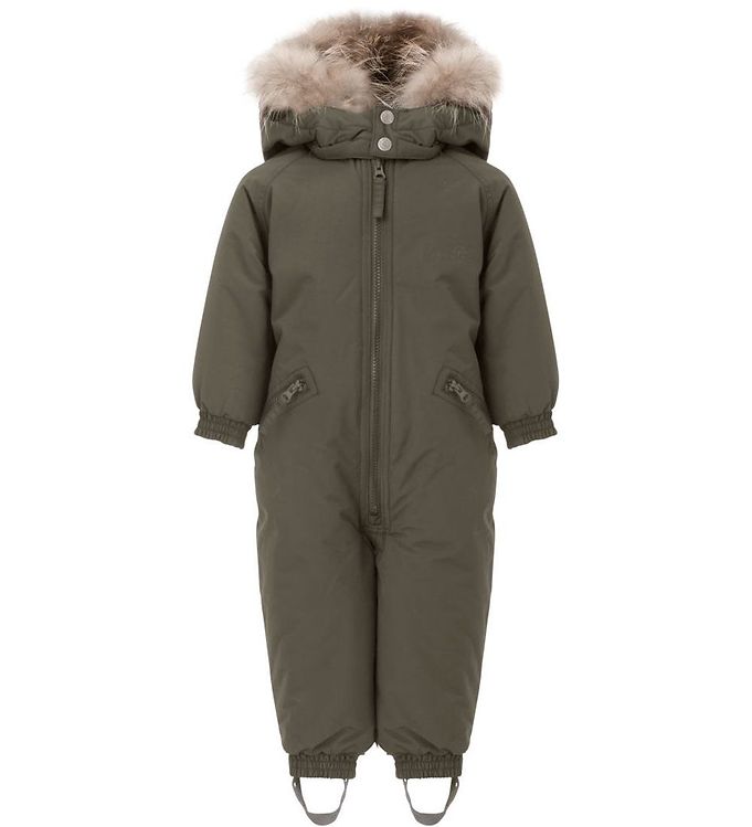 Ver De Terre Flyverdragt M. Pels Dark Moss