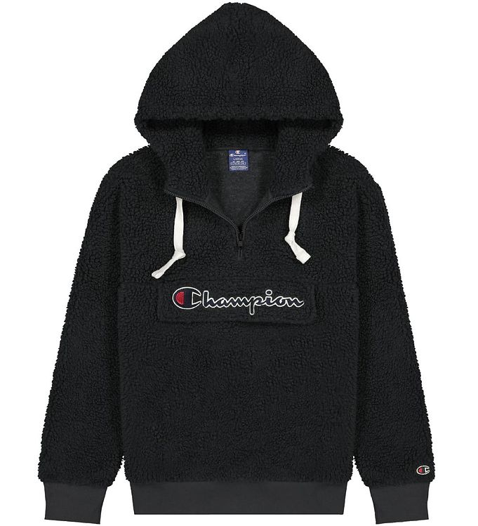 Champion Fashion Hættetrøje - Plys Half Zip-Up Sort male