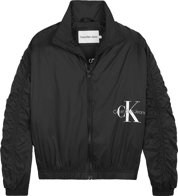 Calvin Klein Sommerjakke - Monogram Off Placed - CK Black