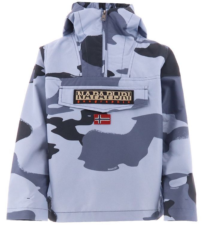 10: Napapijri Sommerjakke - Rainforest Anorak - Blue Camouflage