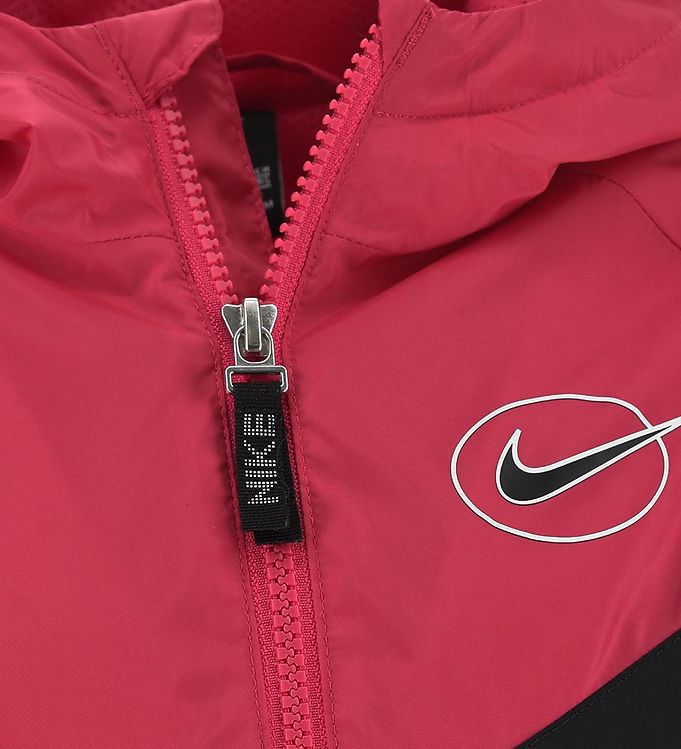 Nike Jakke - Windrunner - Sort/Rosa Fri i Danmark