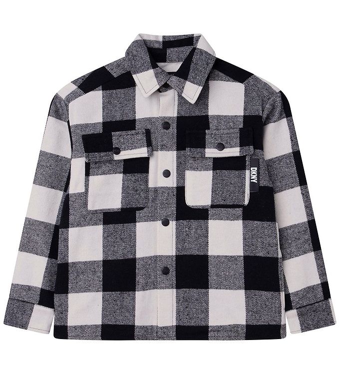 Dkny Skjorte Sort/hvidternet M. Print