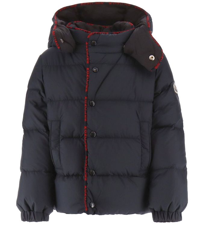 Dunjakke Batarn Navy M Rød Fra Moncler