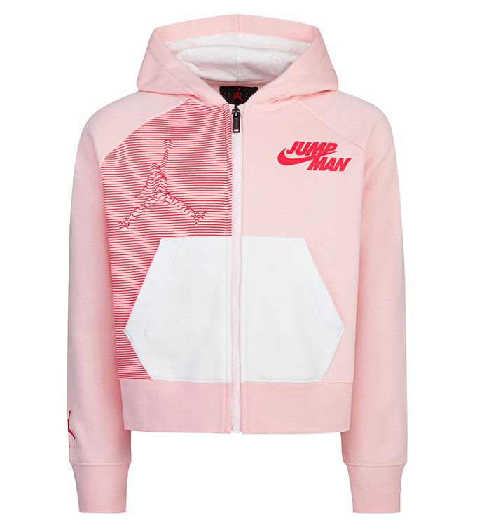 Image of Jordan Cardigan - Big Jumperman X Nike - Atmosphere m. Neonpink (279061-3903374)