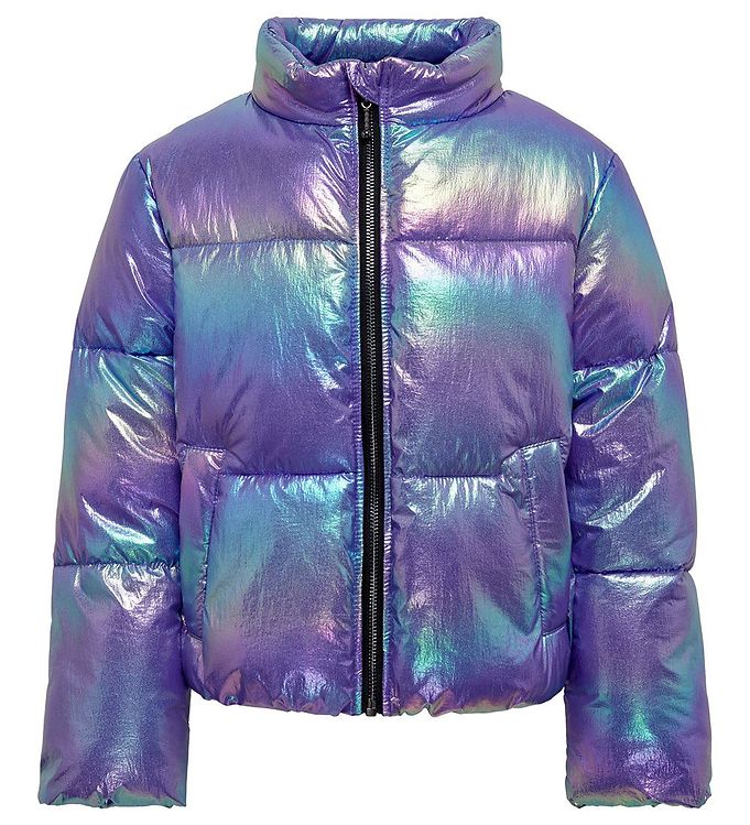 Kids Only Dynejakke - KogCeline Purple Opulence/Metallic female