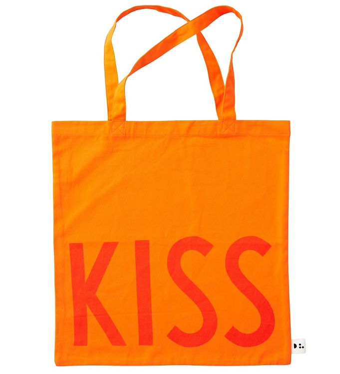 Billede af Design Letters Shopper - Kiss - Orange