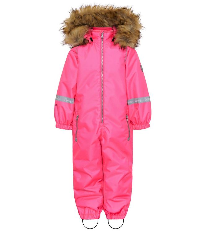 8: Hulabalu Flyverdragt - Happy Snowsuit - Pink Glo