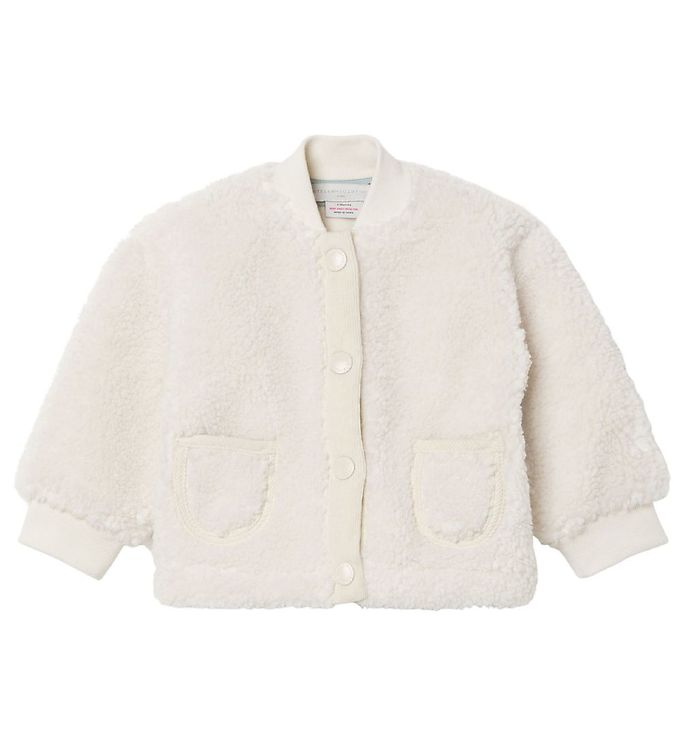 #3 - Stella McCartney Kids Fleecejakke - Hvid