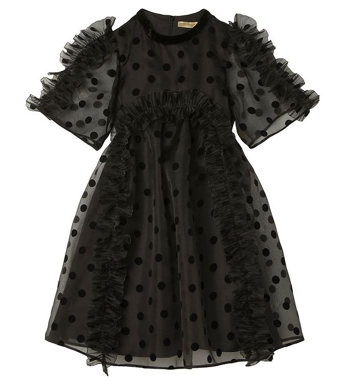 #2 - Stella McCartney Kids Kjole - Sort m. Prikker