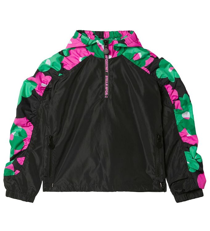 Stella Mccartney Kids Jakke Sort M. Blomster