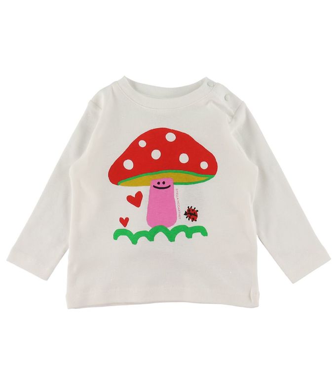 2: Stella McCartney Kids Bluse - Hvid m. Svamp