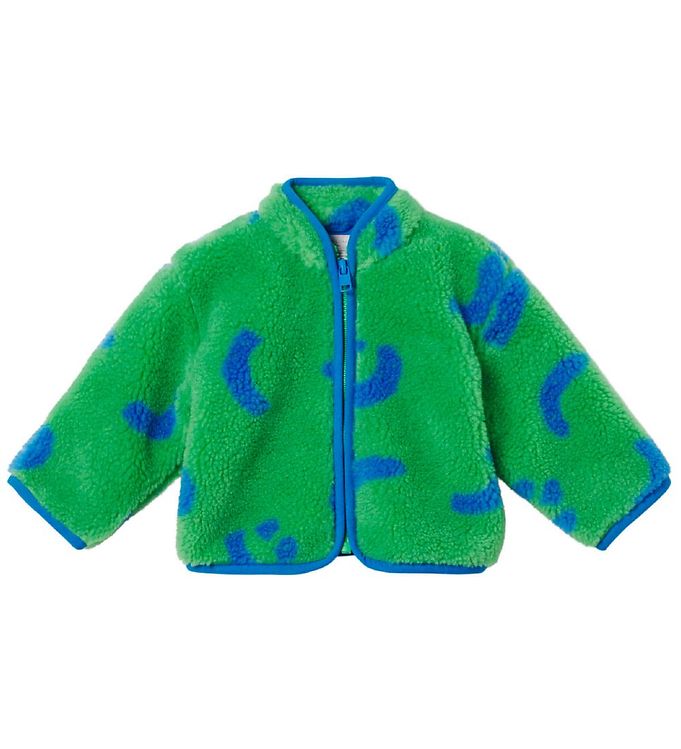 #2 - Stella McCartney Kids Fleecejakke - Blå/Grøn m. Smiley