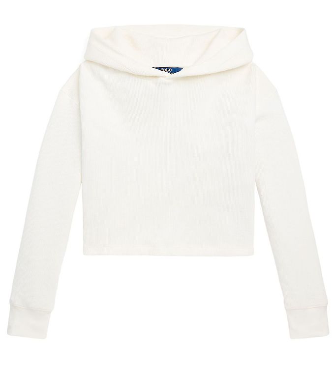 Polo Ralph Lauren Hættetrøje - Cropped - Hvid
