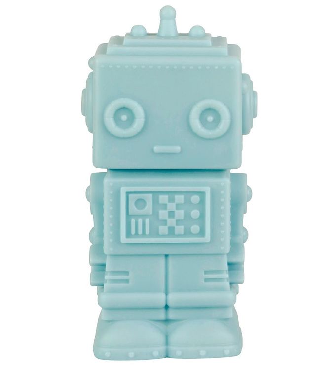 6: A Little Lovely Company Lampe - 14 cm - Robot - Smoky Blue