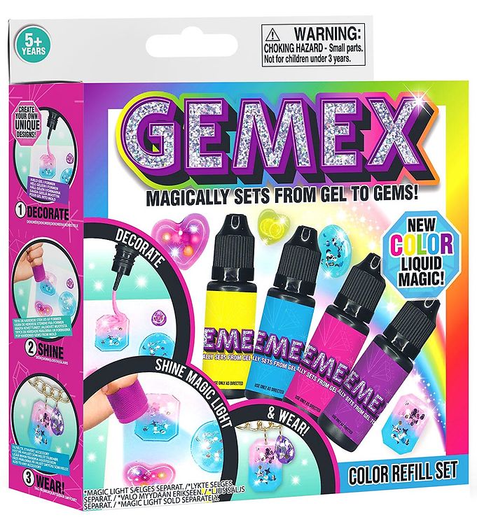 Image of Gemex Color Gel - 4-Pak - Gel Magic - OneSize - Gemex Kreasæt (241078-2122612)