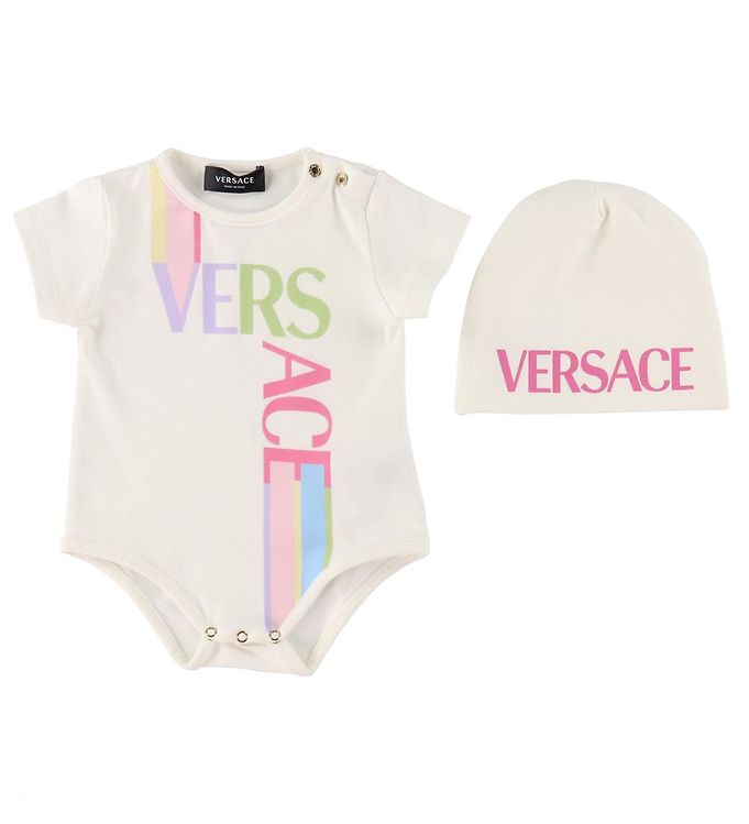 Versace Gaveæske Hue Body Hvid Pink Logo