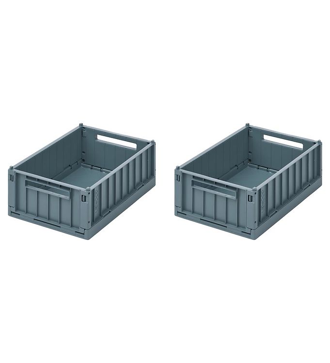 Liewood Weston Opbevaringskasse S Whale Blue 2-Pak