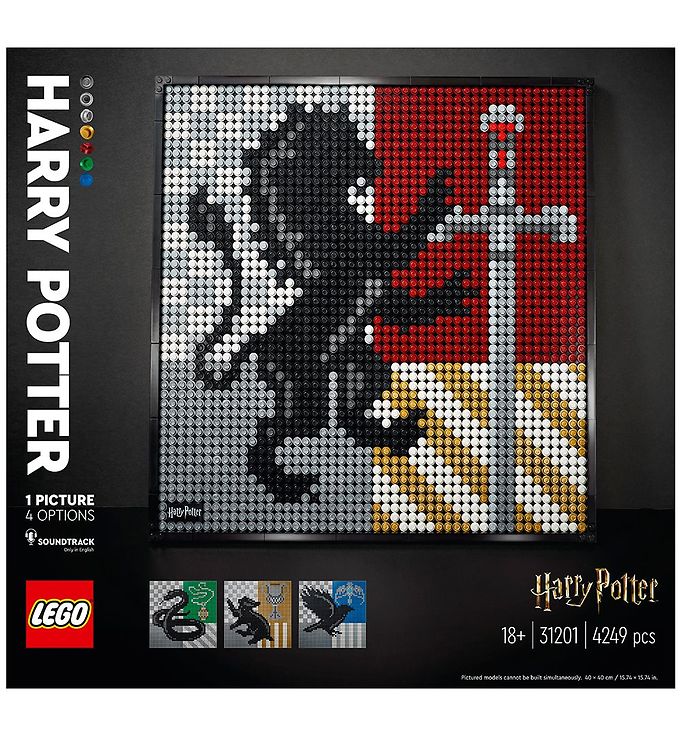 Image of LEGO Art - Harry Potter Hogwarts-våbenskjolde 31201 - 4249 Dele - OneSize - LEGO Klodser (248427-2709111)