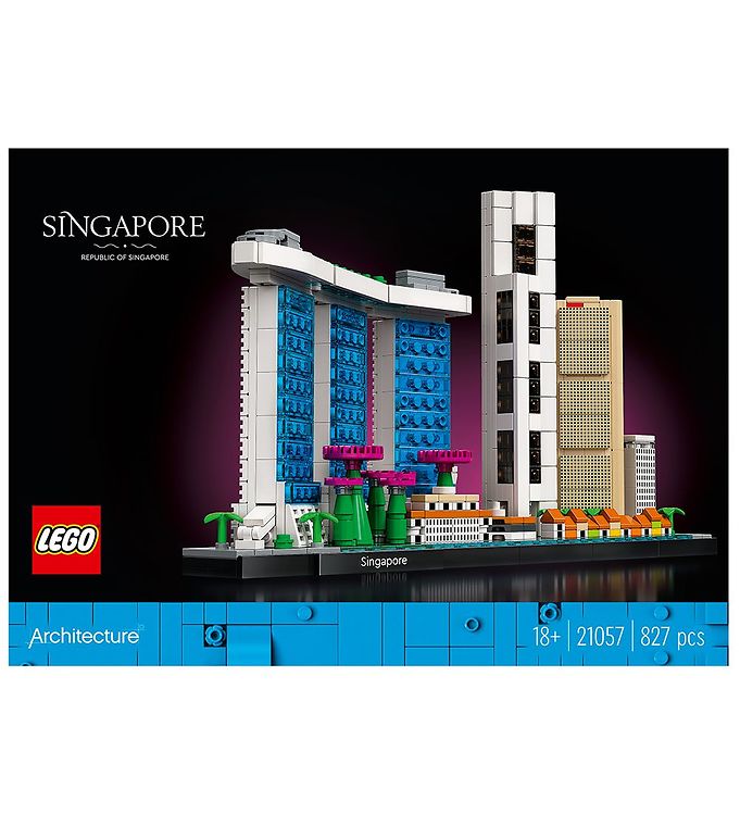 Image of LEGO Architecture - Singapore 21057 - 827 Dele - OneSize - LEGO Klodser (248487-2709832)