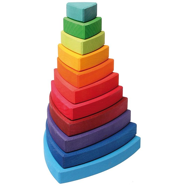 Grimms Trælegetøj - Stabletårn 11 Dele Multifarvet unisex