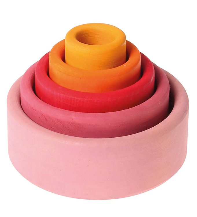 Image of Grimms Trælegetøj - Stableskåle - Lollipop - OneSize - Grimms Stablelegetøj (249380-2743109)