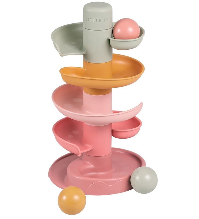 Image of Little Dutch Kuglebane - Spiraltårn - Rosa - OneSize - Little Dutch Legetøj (250741-2849175)