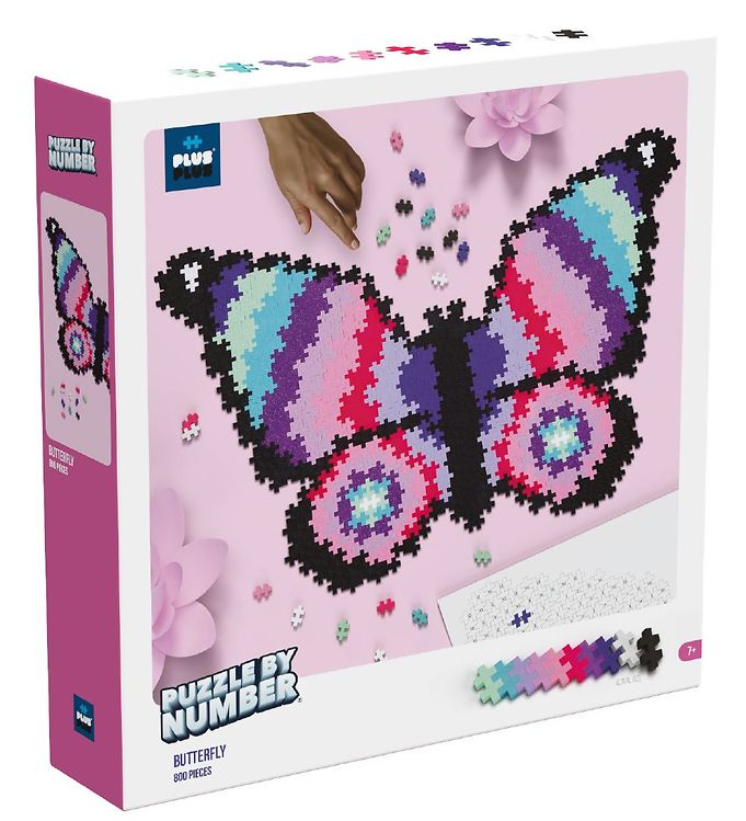 2: Plus-Plus Puzzle By Number Butterfly - 800 stk.