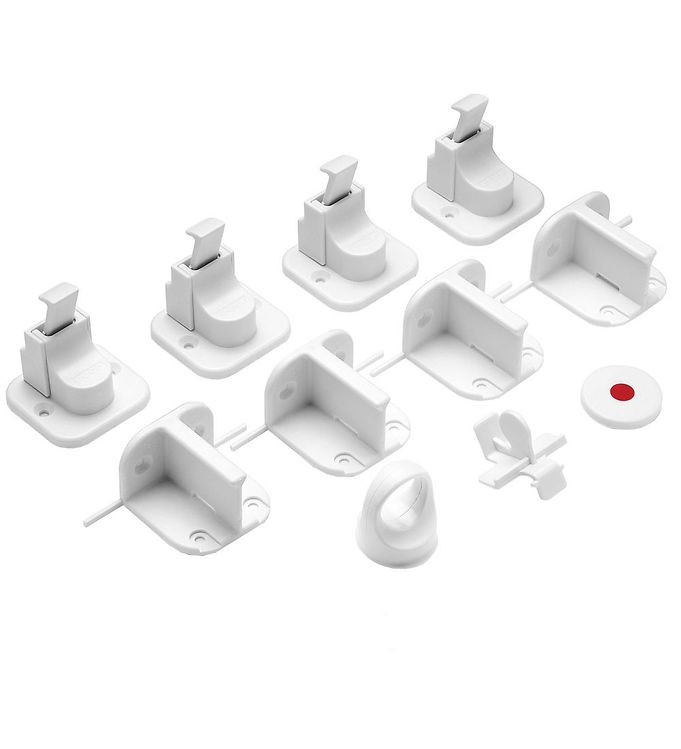 Image of Reer Magnetlås - 4Stk - Hvid - OneSize - Reer Sikkerhedsudstyr (253150-2876673)