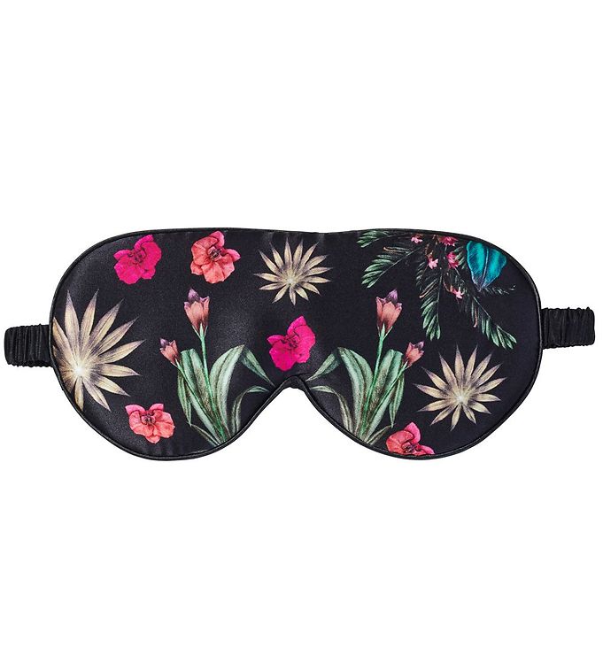 Image of Fan Palm Sovemaske - Silke - Floral Garden Black - OneSize - Fan Palm Personlig pleje (253806-2882727)