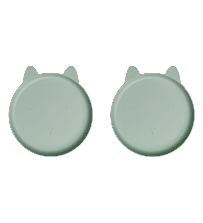 Tallerkener fra Liewood - Mae Rabbit dusty mint (2-pak)